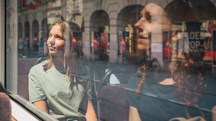 Familie unterwegs in Bern